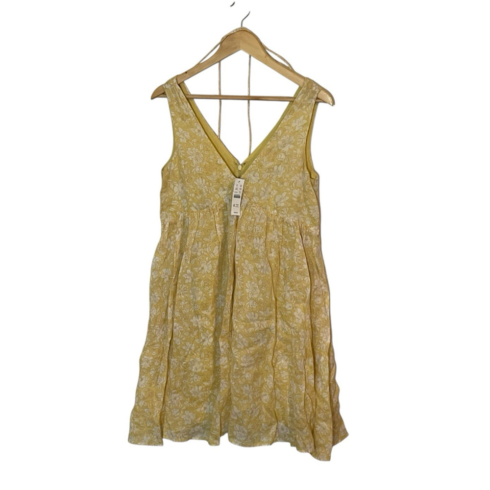 J. Crew Tossed Floral V-Neck Mini Dress Swingy Women's XS Lined Sundress Fairy